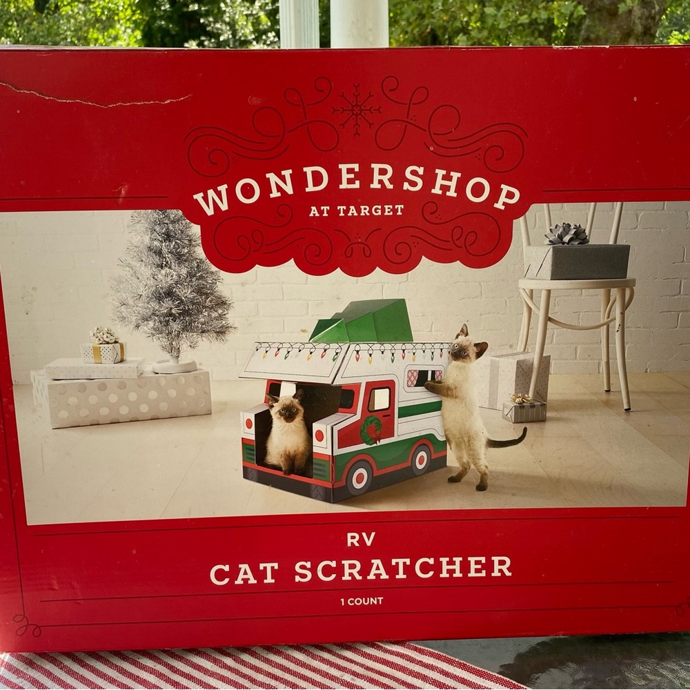Cat Scratcher - retro camper. Never opened